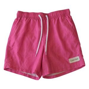 Calvin Klein Pink Swim Trunks Mens Swim Shorts Small